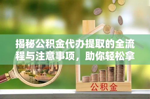 武义县揭秘公积金代办提取的全流程与注意事项，助你轻松拿回属于自己的钱